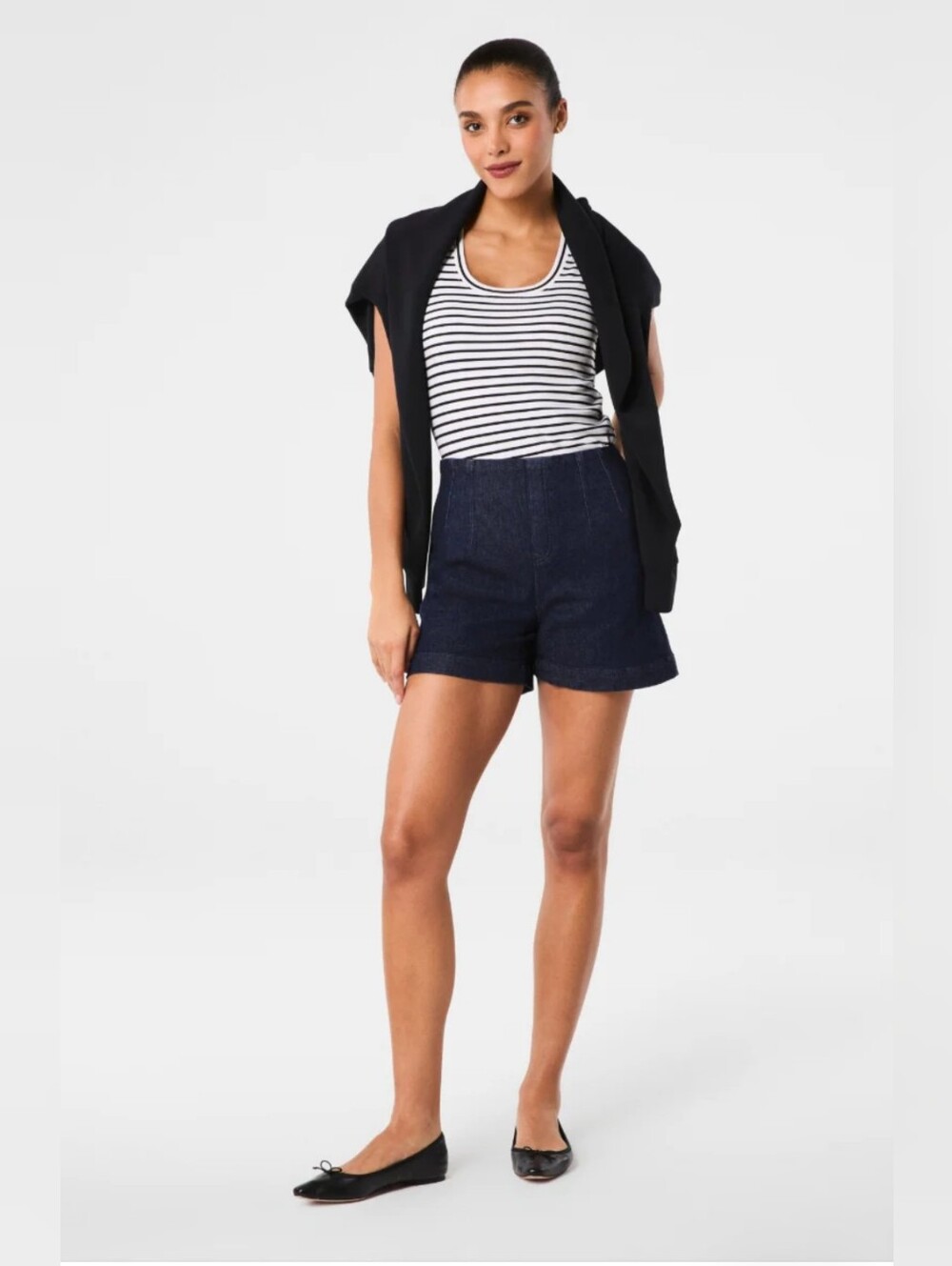 SPANXshape™ Original EveryWear Zero Waistband Jean Shorts, 5" | Raw Indigo